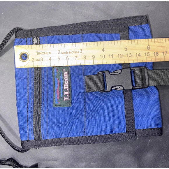 Vintage L.L. Bean 90s Travel Wallet Gorpcore Outdoor Fishing Hiking Carryon - Picture 2 of 11